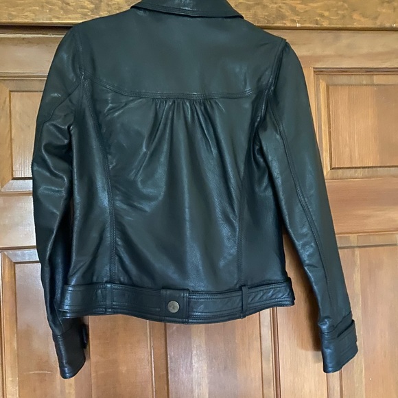 Leather Jacket with Bronze Hardware - Picture 5 of 9